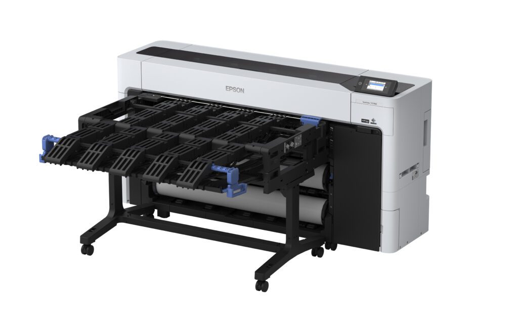 Epson SureColor T7770D with production stacker attached